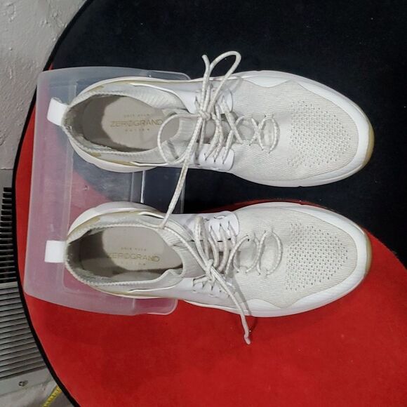 Cole Haan Zero Grand All Day Trainer in White & Beige Size 9 - Picture 3 of 13